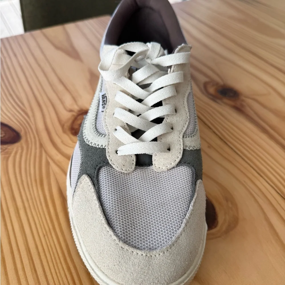 Vans Beige, Gray & Cream Low-Top Sneakers